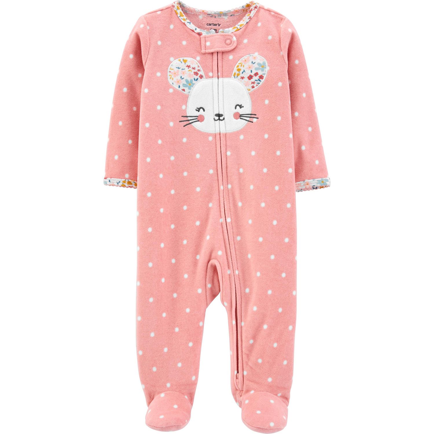 carters baby girl fleece pajamas