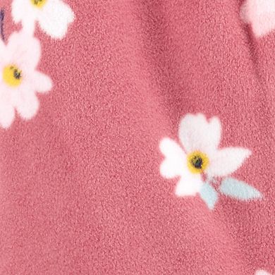 Baby Girl Carter's Floral Snap Fleece Sleep & Play
