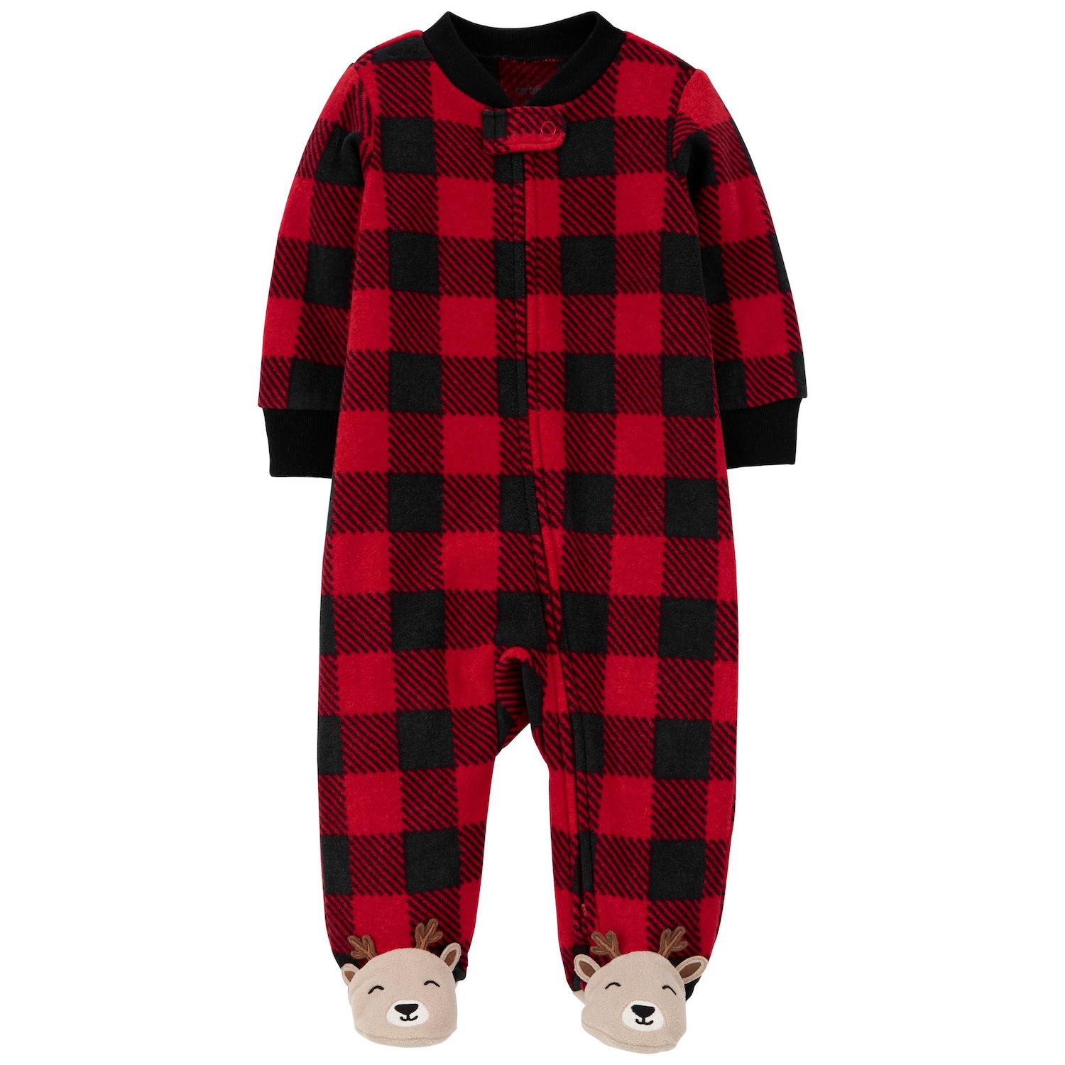 buffalo plaid onesie baby