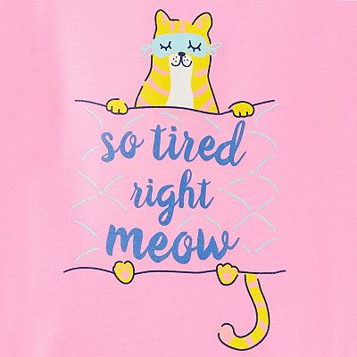 Girls 4 14 Carter s 2 Piece Cat Pajamas