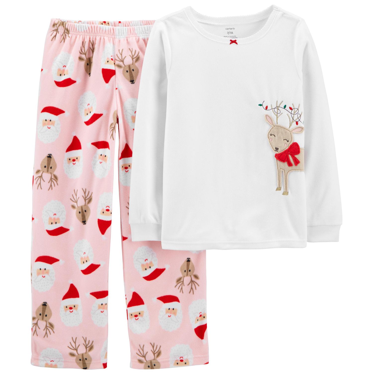 carters girl christmas pajamas