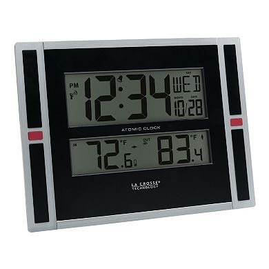 La Crosse Technology 11-Inch WWVB Digital Clock with Temperature