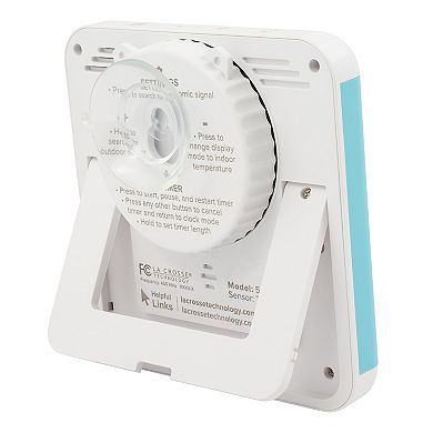 LaCrosse Technology Splash-proof Shower Cube Atomic Clock with Temperature & Humidity