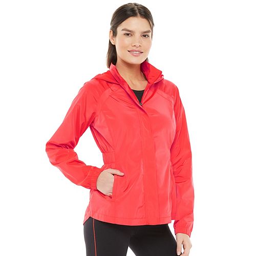 Women's FILA SPORT® Smocked Hooded Woven Jacket