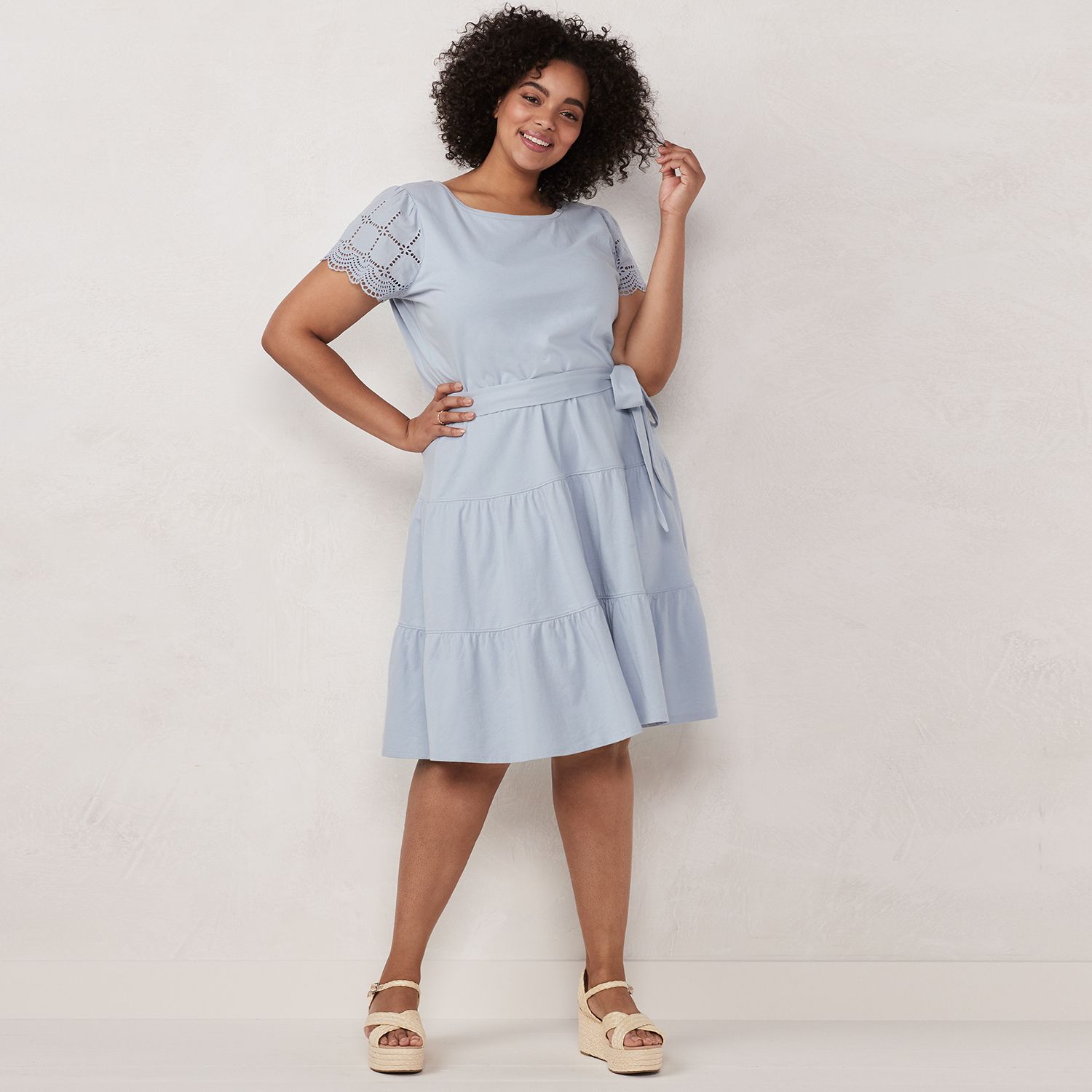 fit and flare dress with sleeves plus size