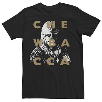 Men's Star Wars: Clone Wars Chewbacca Text Overlay Tee