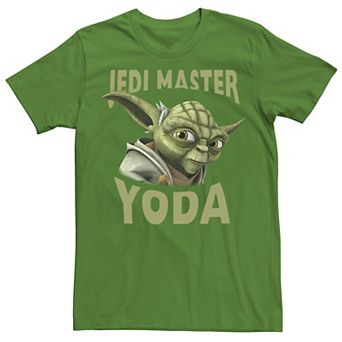 Men's Star Wars: Clone Wars Jedi Master Yoda Big Face Tee