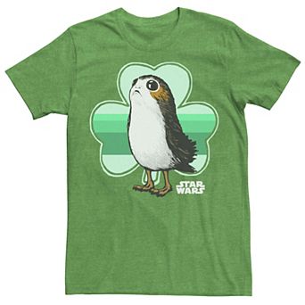 Men's Star Wars Porg Clover St. Patrick's Day Tee