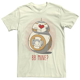 Men's Star Wars BB-8 Mine Heart Eyes Tee