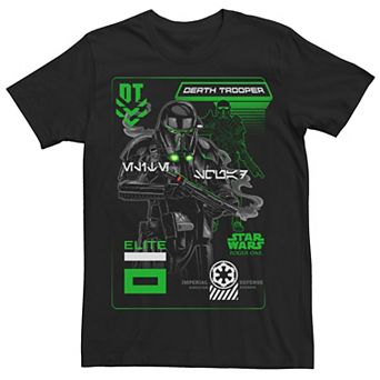 Men's Rogue One: A Star Wars Story Death Trooper Neon Poster Tee
