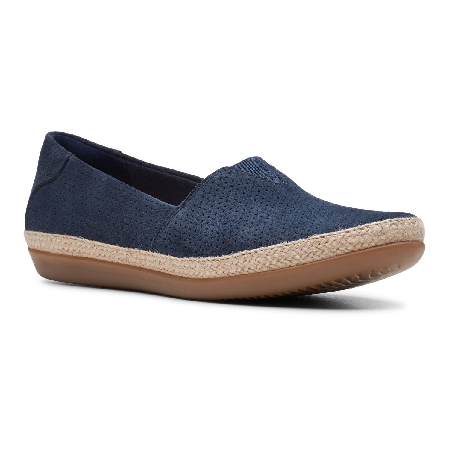 clarks blue flats