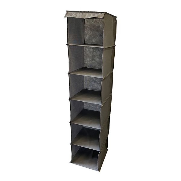 The Big One® 6-Shelf Hanging Closet Organizer - Gray