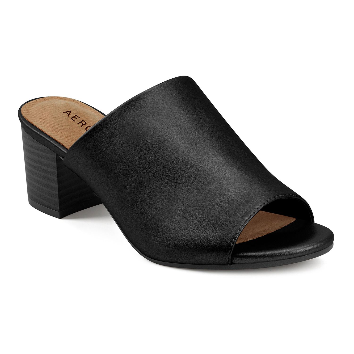 aerosoles mules black