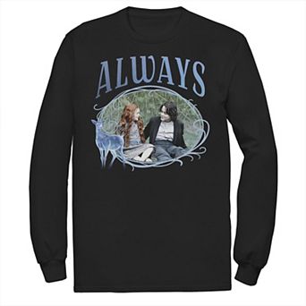 Men's Harry Potter Snape And Lily Always Patronus Portrait Tee