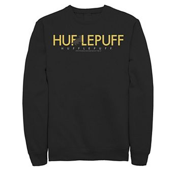 Men's Harry Potter House Hufflepuff Simple Text Pullover Sweatshirt