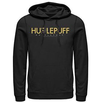 Men's Harry Potter House Hufflepuff Simple Text Hoodie