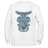 Men's Harry Potter Ravenclaw Detailed House Crest Long Sleeve Tee