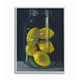 Stupell Home Decor Lemon Fruit Still Life Painting Wall Art