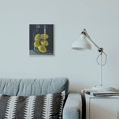 Stupell Home Decor Lemon Still Life Painting Wall Plaque Art