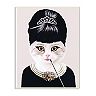 Stupell Home Decor Fashion Jewelry and Makeup Cat Plaque Wall Art
