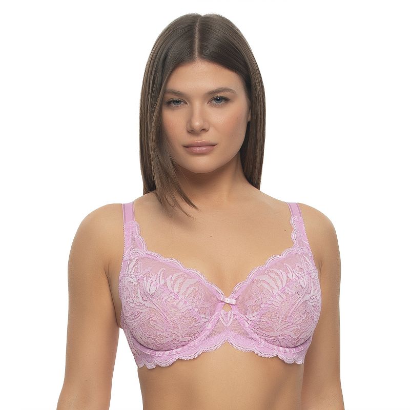 Women's Paramour by Felina Peridot Lace Bra 115073, Size: 40 D, Crystal Purple
