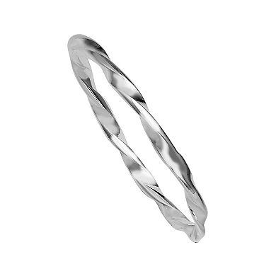 PRIMROSE Sterling Silver Twisted Band Ring