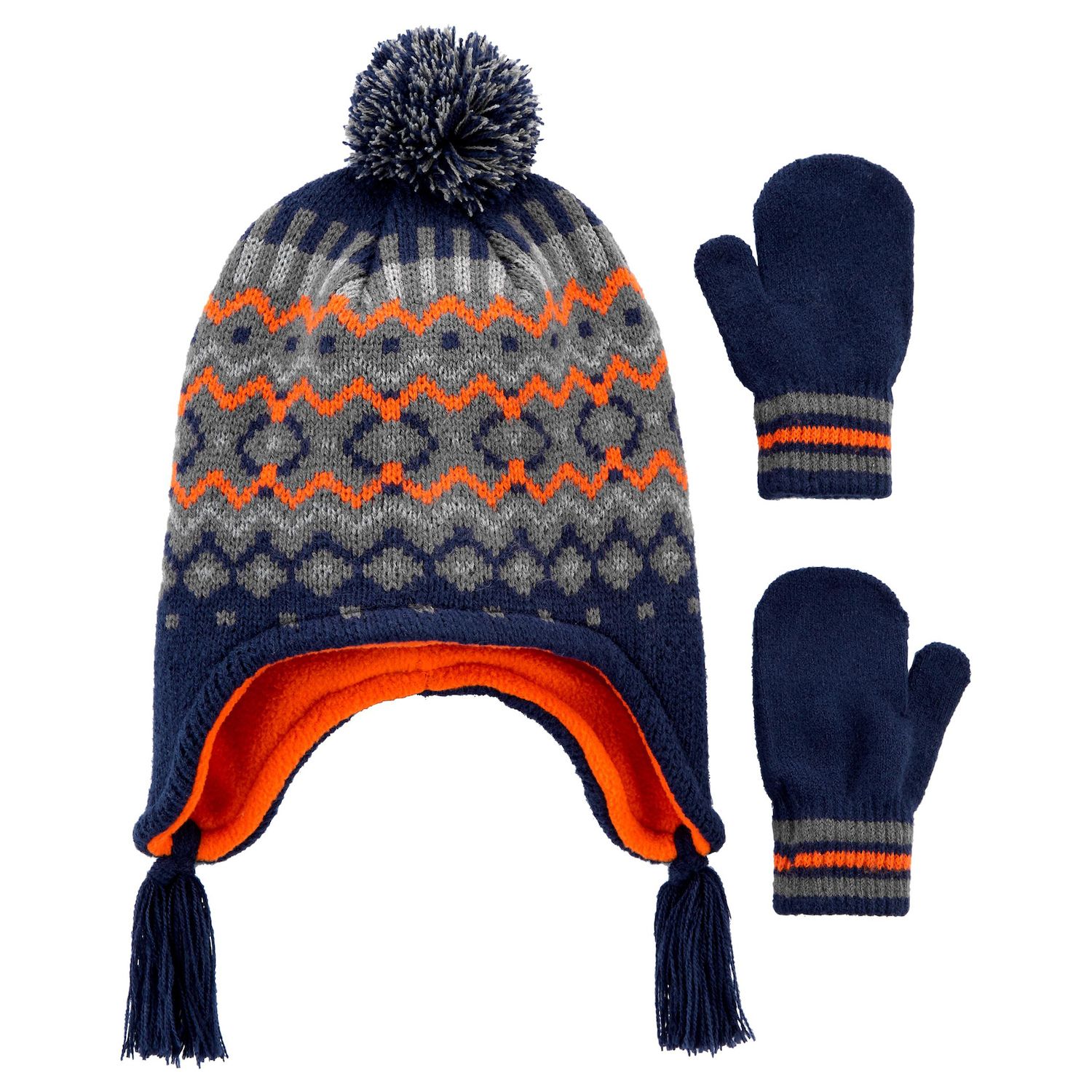 hat and glove set for toddler boy