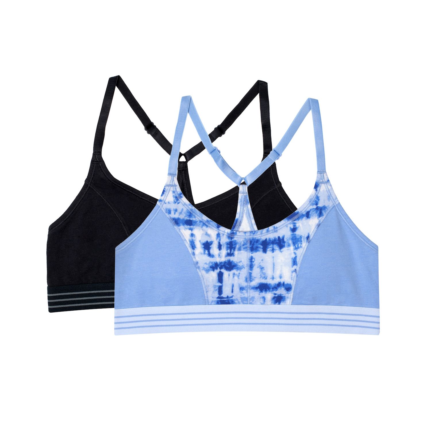 cotton racerback sports bra