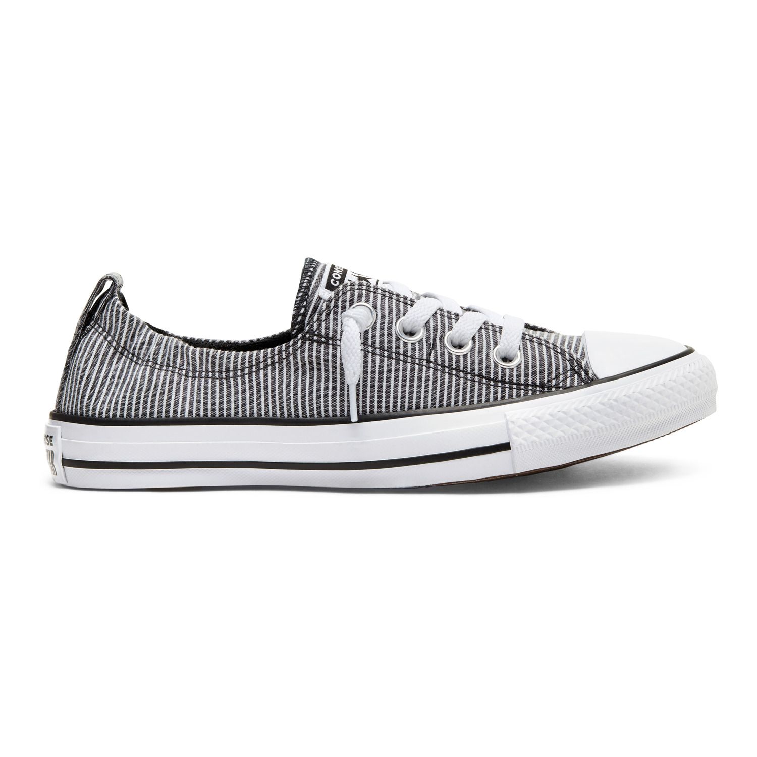 black and white striped converse high top