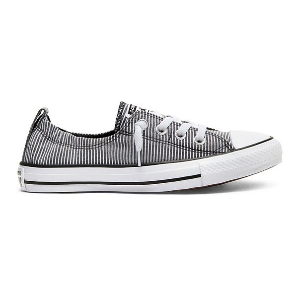 Black and white 2025 striped converse shoes