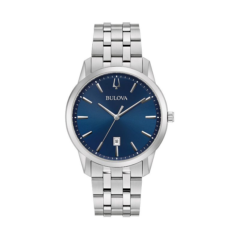 Bulova Men's Sutton Stainless Steel Watch - 96B338, Size: Large, Silver Tone