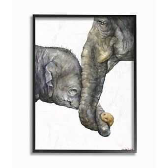Stupell Home Decor Elephant Family Framed Wall Art