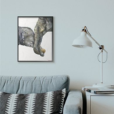 Stupell Home Decor Elephant Family Framed Wall Art