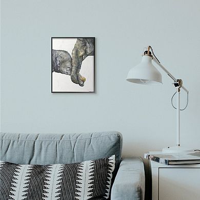 Stupell Home Decor Elephant Family Framed Wall Art