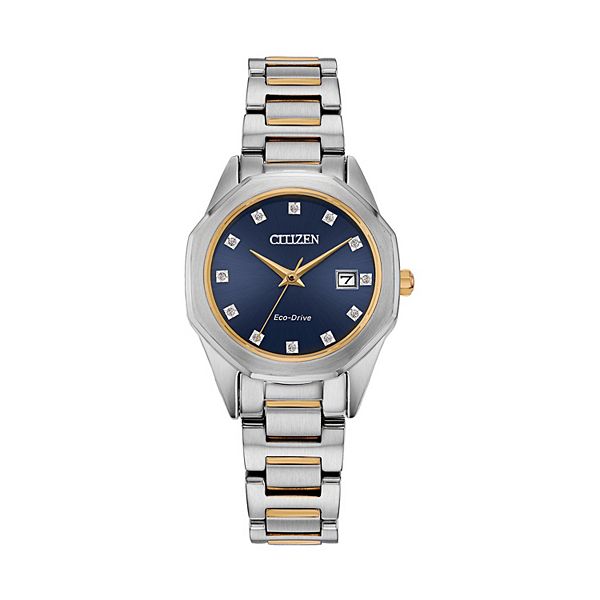 Citizen Eco-Drive Women's Corso Diamond Accent Two Tone Stainless Steel  Watch - EW2584-53L