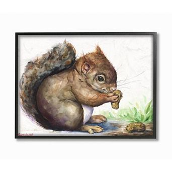 Stupell Home Decor Squirrel Framed Wall Art