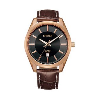 Citizen Men's Leather Watch - BI1033-04E