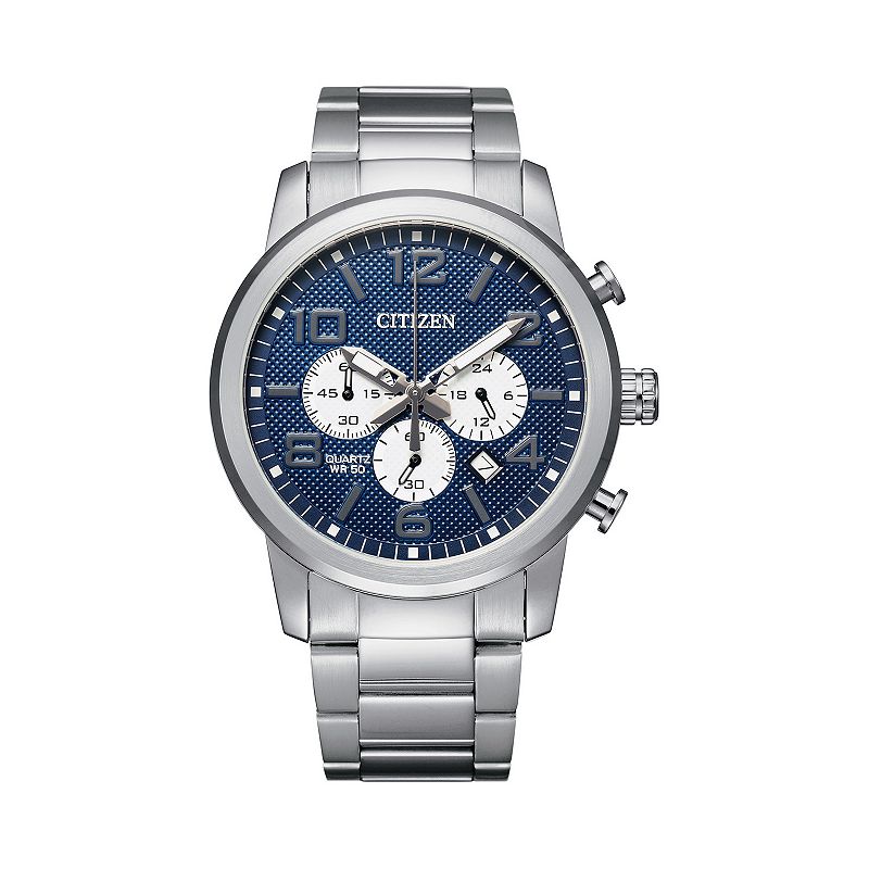 Citizen Women's Stainless Steel Chronograph Watch - AN8050-51M, Size: Large, Silver