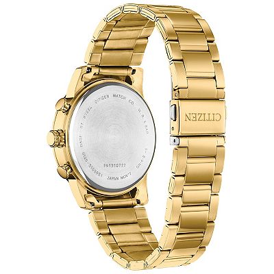 Citizen Men's 42mm Gold Tone Stainless Steel Chronograph Watch