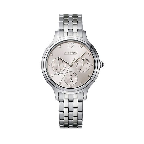 Citizen Women's Stainless Steel Pink Dial Watch - ED8180-52X