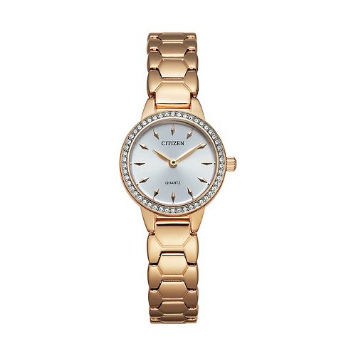 Citizen Women's Rose Gold Tone Stainless Steel Watch  