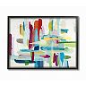 Stupell Home Decor Colorful Cross Hatch Abstraction Framed Wall Art