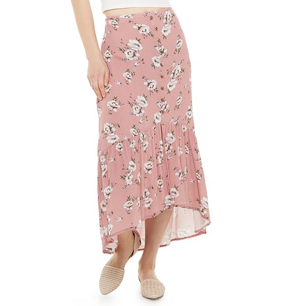 Juniors button front skirt discount