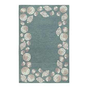 Liora Manne Capri Seashell Border Indoor / Outdoor Rug