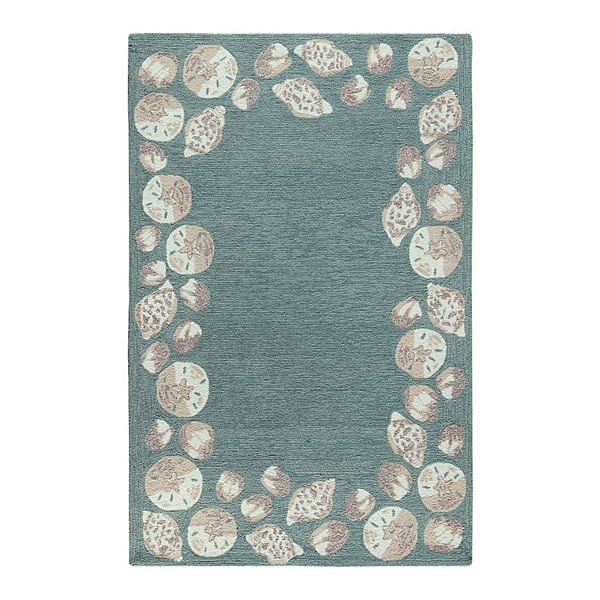 Liora Manne Capri Seashell Border Indoor / Outdoor Rug