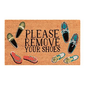 Liora Manne Natura "Please Remove Your Shoes" Outdoor Mat
