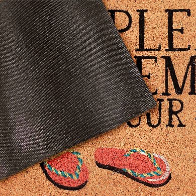 Liora Manne Natura "Please Remove Your Shoes" Outdoor Mat