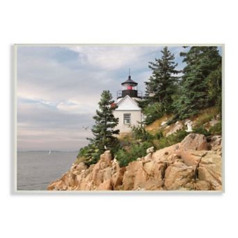 Stupell Home Decor Harbor Lighthouse Plaque Wall Art