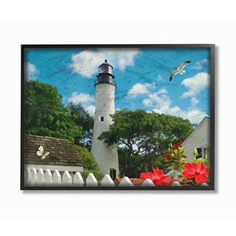 Stupell Home Decor Key West Lighthouse Framed Wall Art