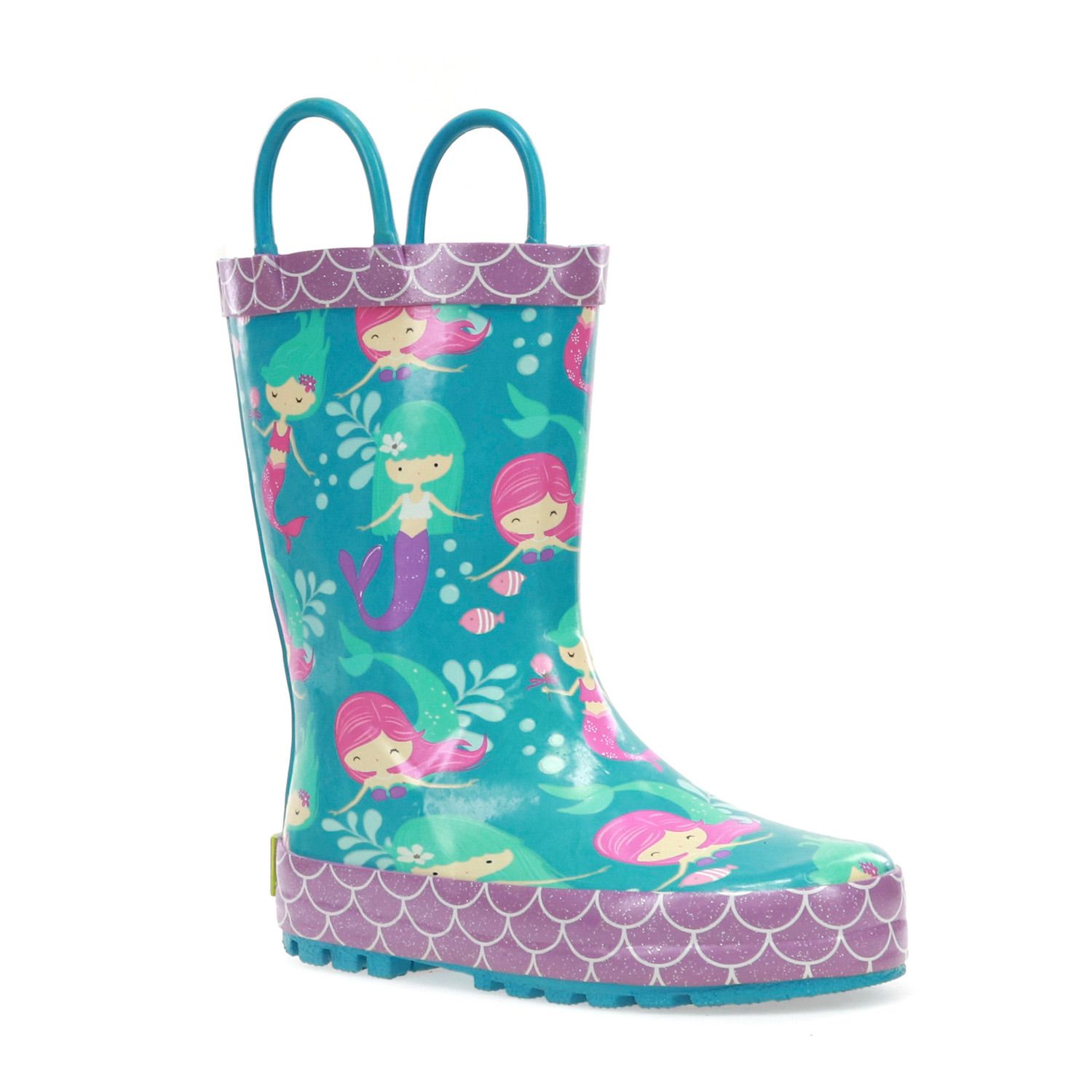 girls mermaid rain boots